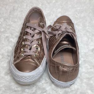 Converse All Star rose gold shoes